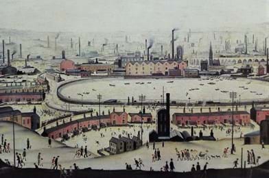 ‘The Pond’ by LS Lowry