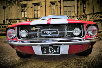 A Ford Mustang replica 1967