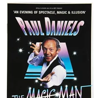 A poster featuring magician Paul Daniels
